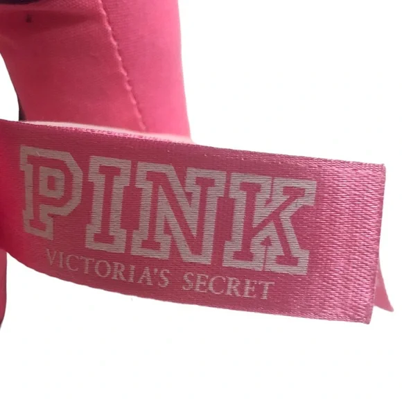 PINK VICTORIA’S SECRET Collectible Dog Stuffed Animal Plush Pink Silver Black - Picture 12 of 16